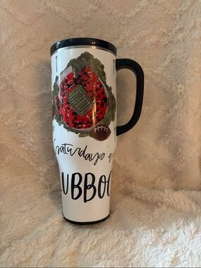 Swig Texas Tech happy by Rachel 40oz White Travel Tumbler